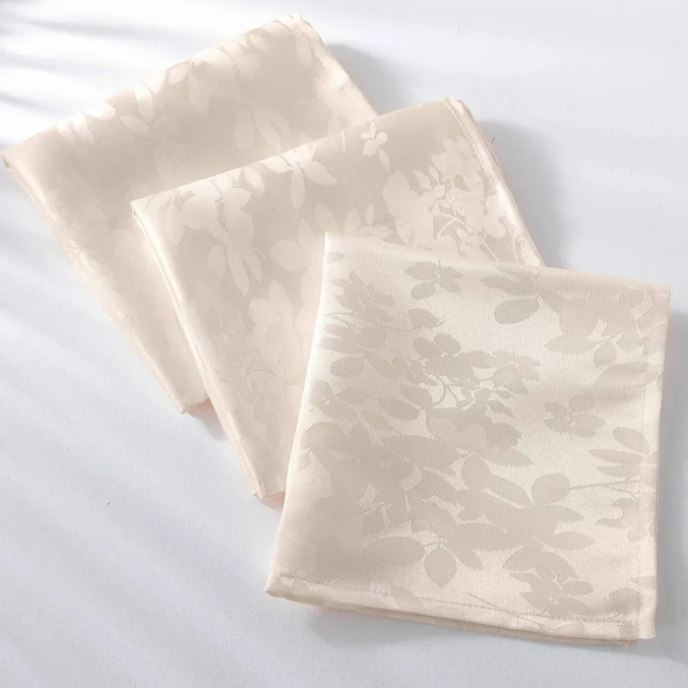 Nappe damassée feuillages Colombine®