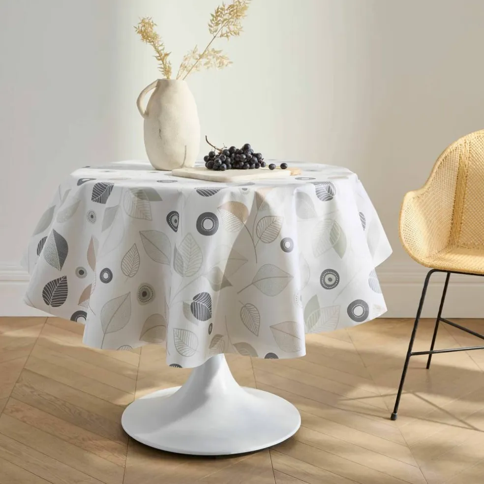 Nappe toile cirée imprimé feuilles