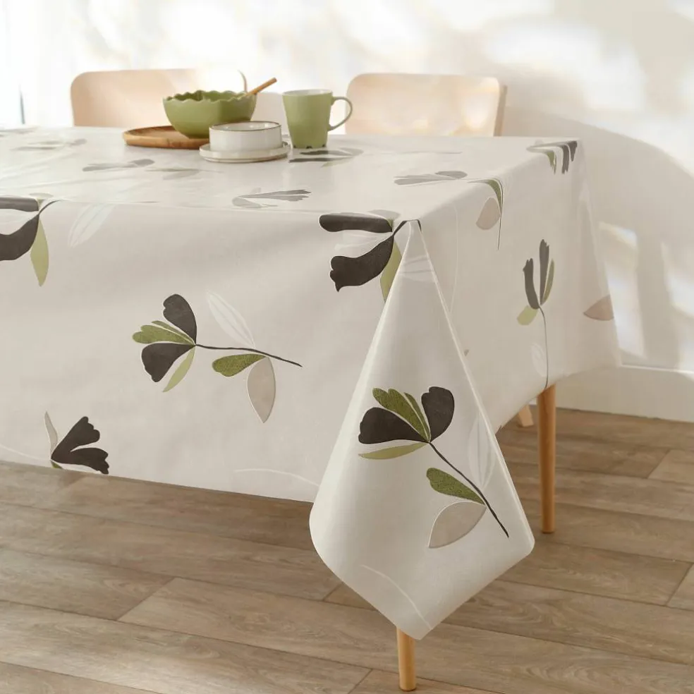 Nappe toile cirée imprimé fleurs