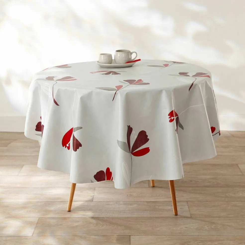 Nappe toile cirée imprimé fleurs