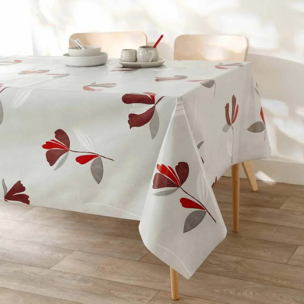 Nappe toile cirée imprimé fleurs
