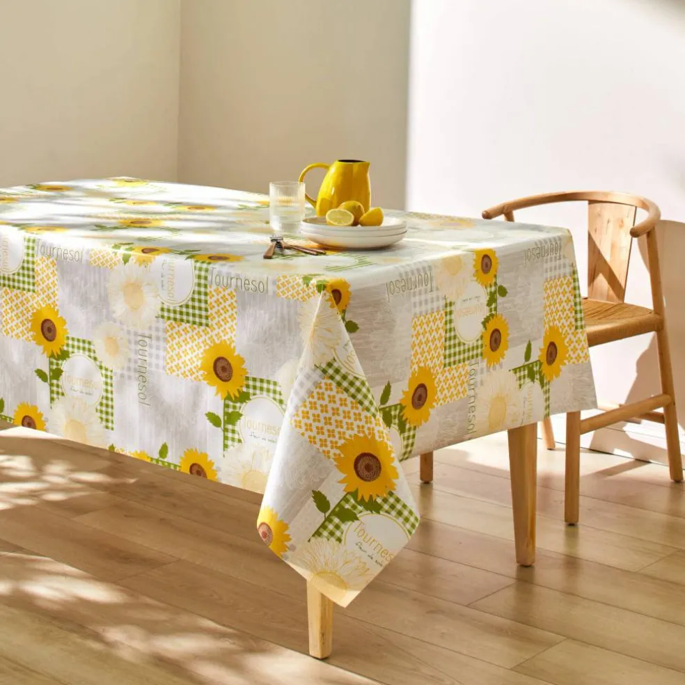 Nappe toile cirée imprimé tournesols