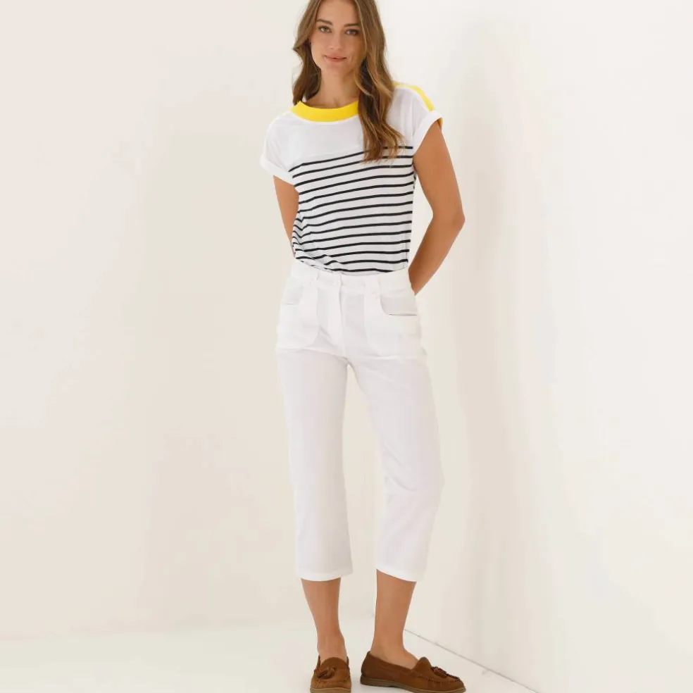 Pantacourt droit stretch