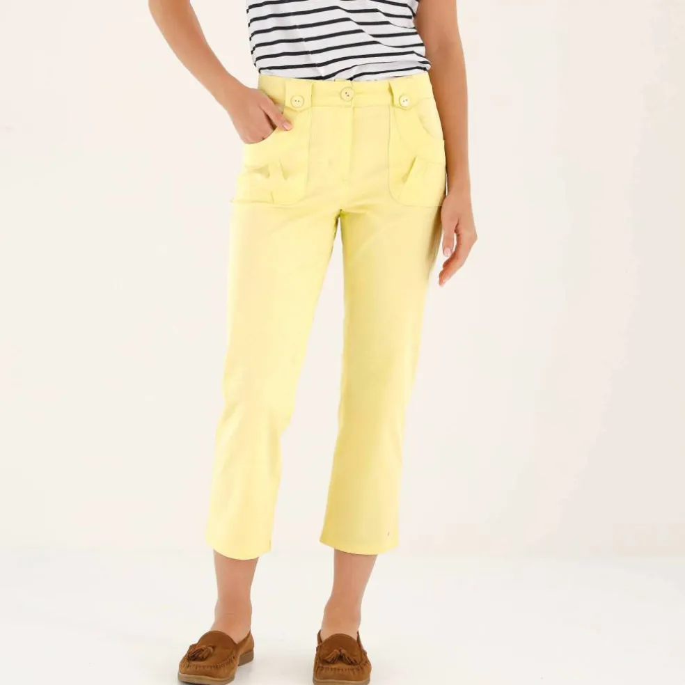 Pantacourt droit stretch