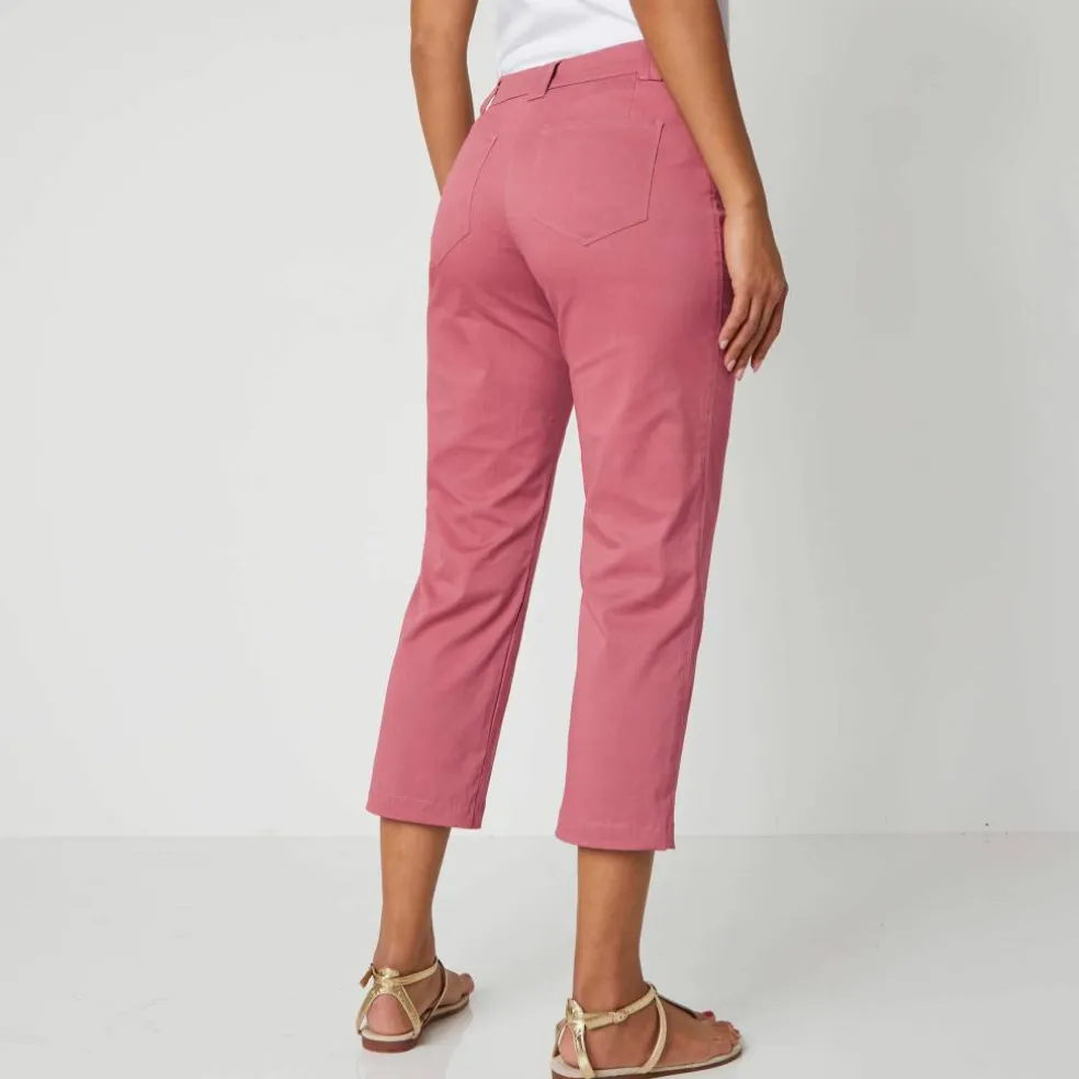Pantacourt droit stretch