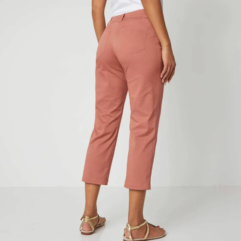 Pantacourt droit stretch