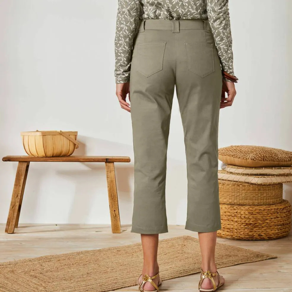 Pantacourt droit stretch