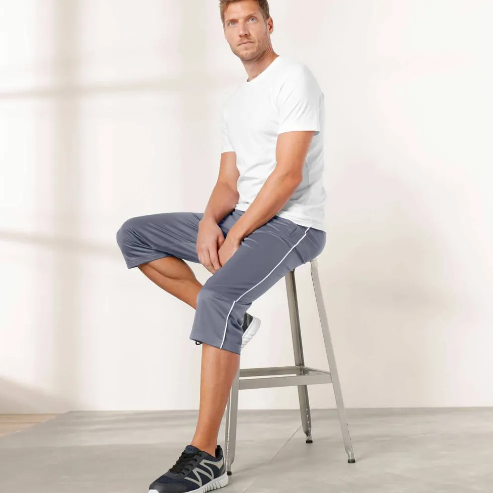 Pantacourt sport microfibre intérieur gratté