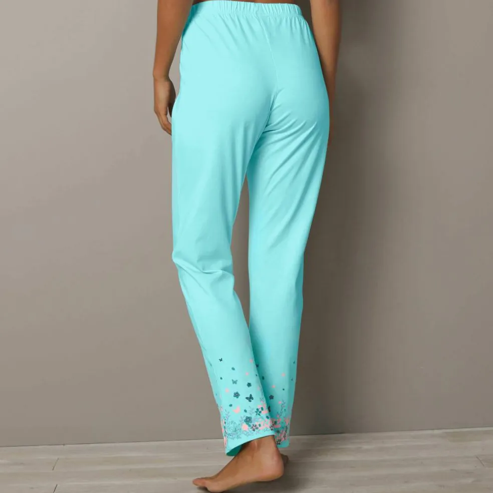 Pantalon base imprimée bucolique - coton jersey