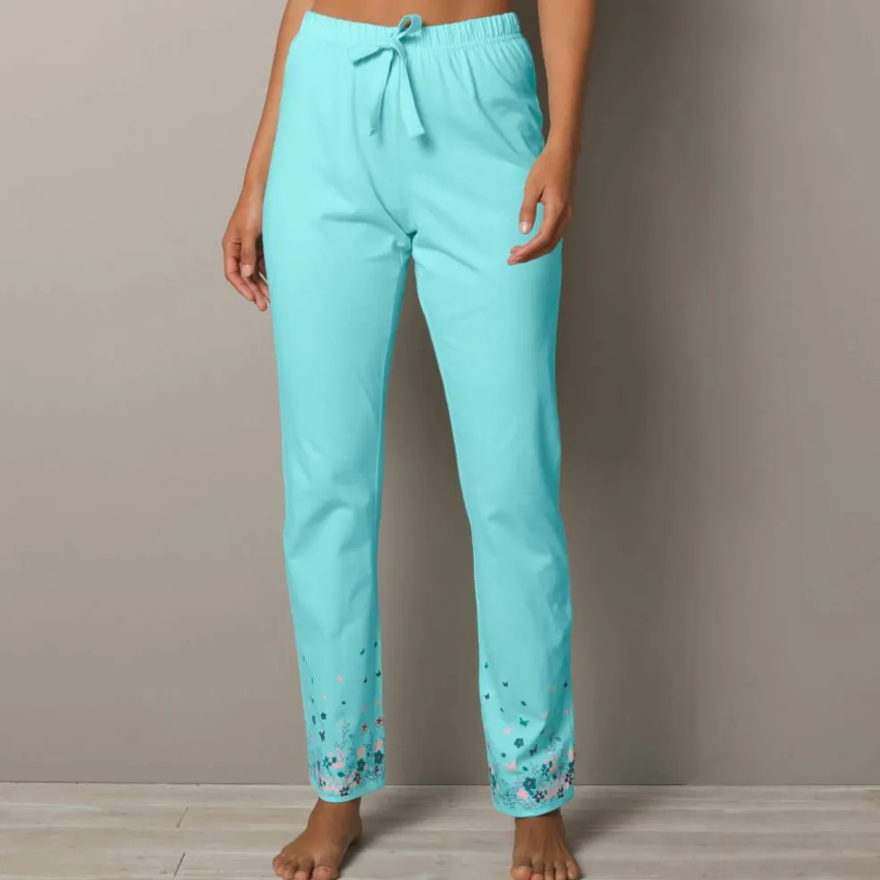 Pantalon base imprimée bucolique - coton jersey