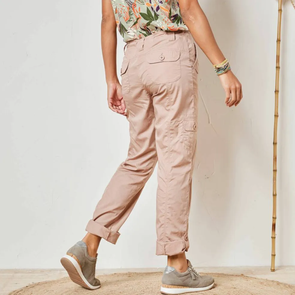 Pantalon battle retroussable