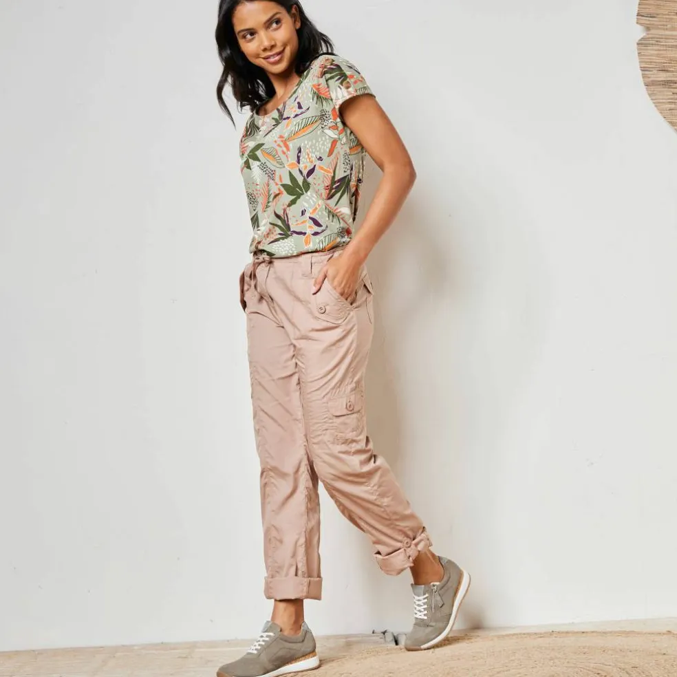 Pantalon battle retroussable