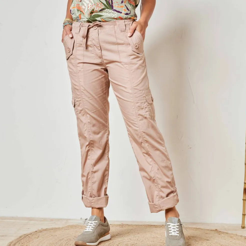 Pantalon battle retroussable