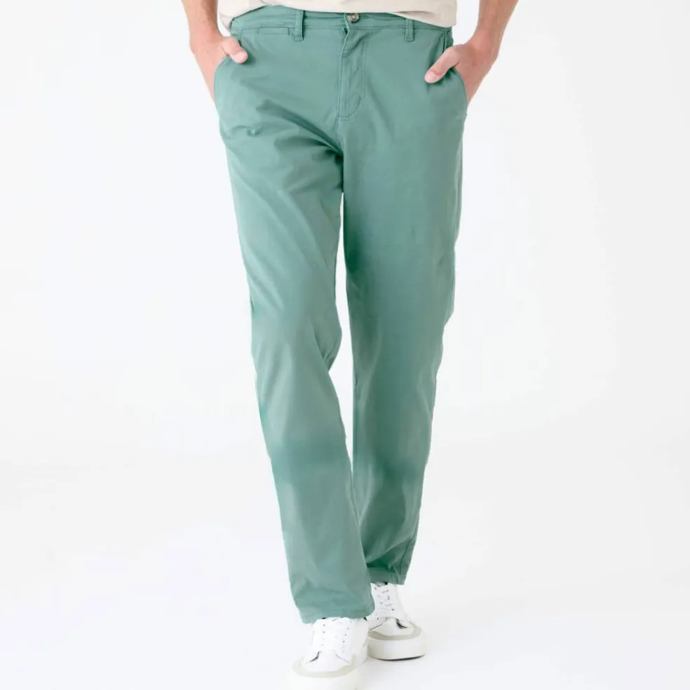 Pantalon chino ceinture arrondie sous le ventre