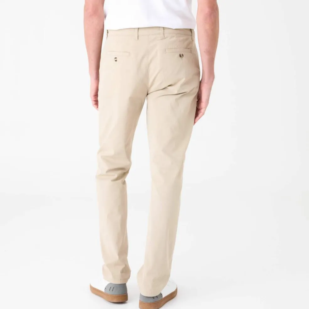 Pantalon chino ceinture arrondie sous le ventre