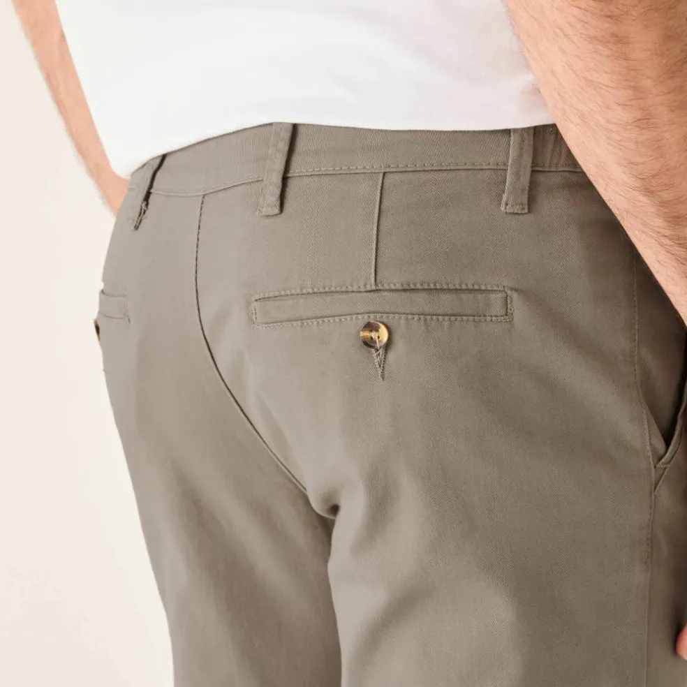 Pantalon chino élastiqué côtés