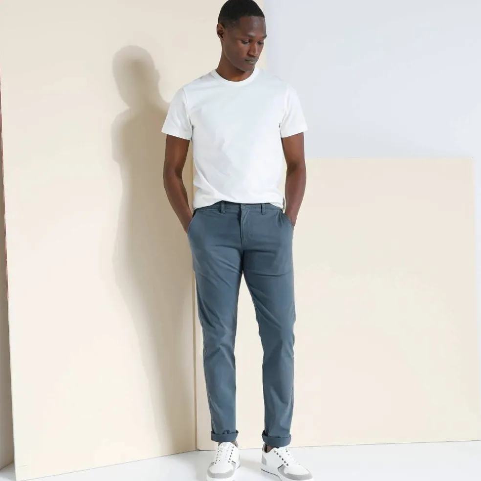 Pantalon chino toile sergé