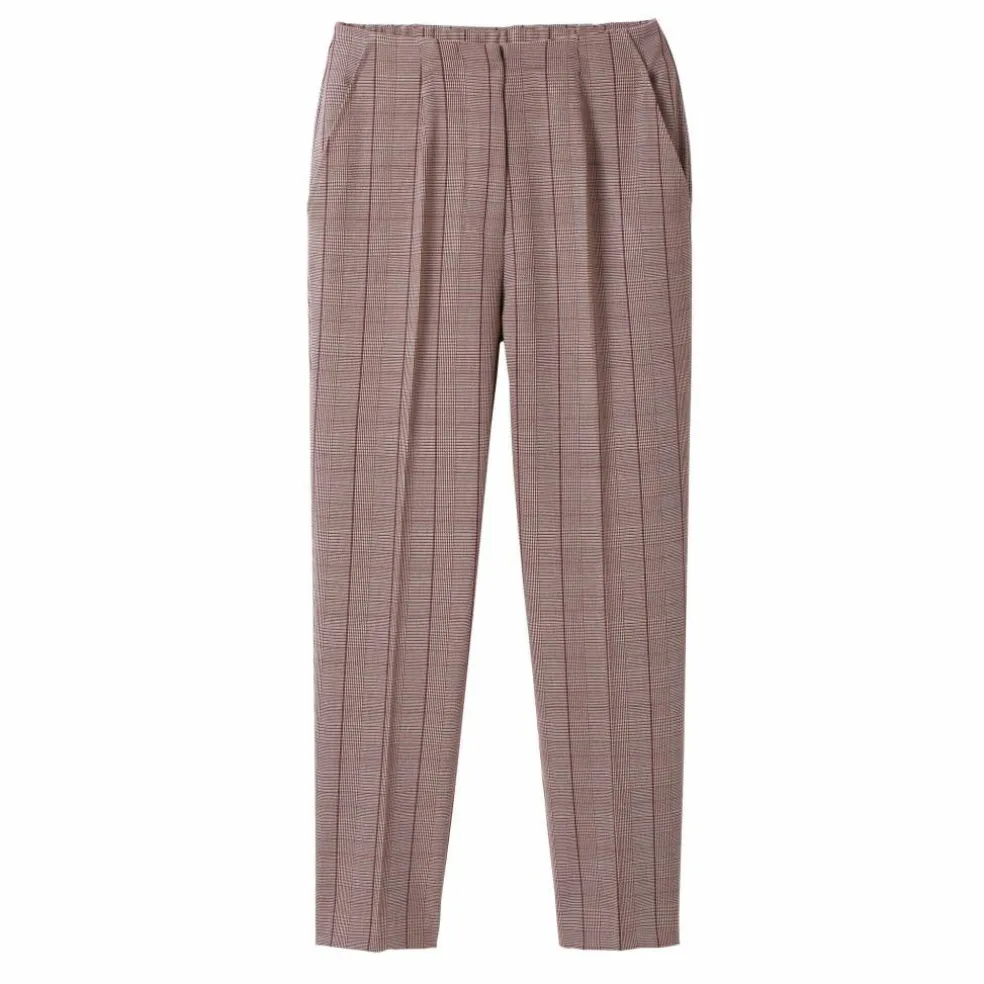 Pantalon cigarette imprimé carreaux, Spécial Petites