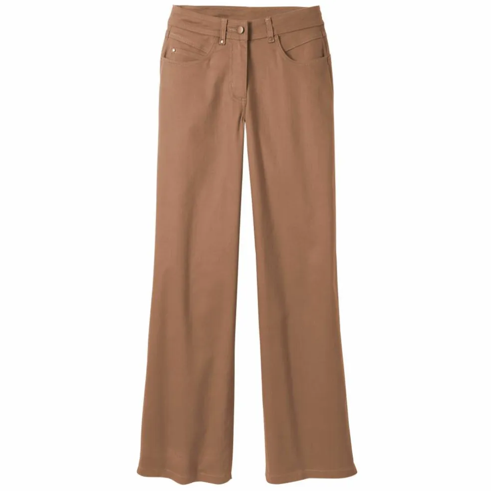 Pantalon couleur coupe large 5 poches