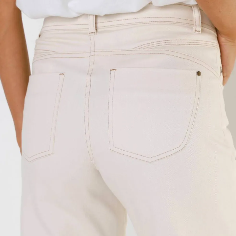 Pantalon couleur coupe large 5 poches