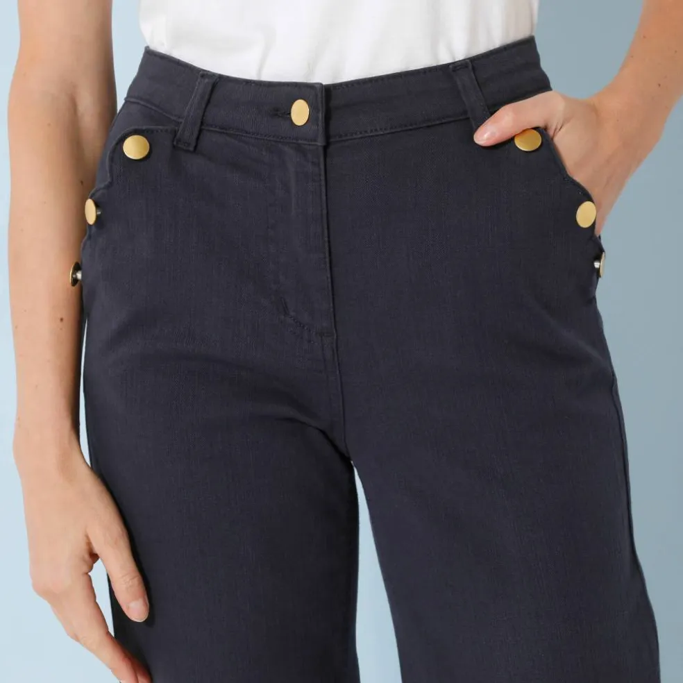 Pantalon coupe droite 7/8ème