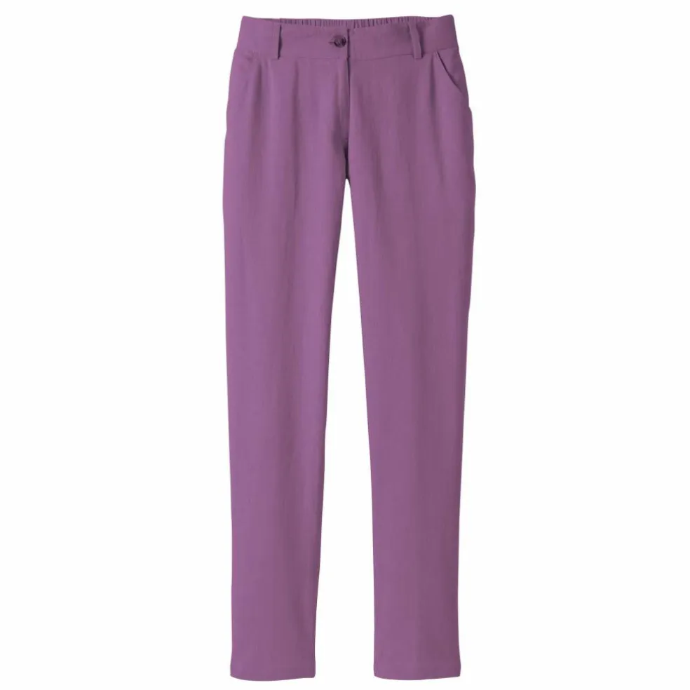 Pantalon coupe mom coton-lin uni