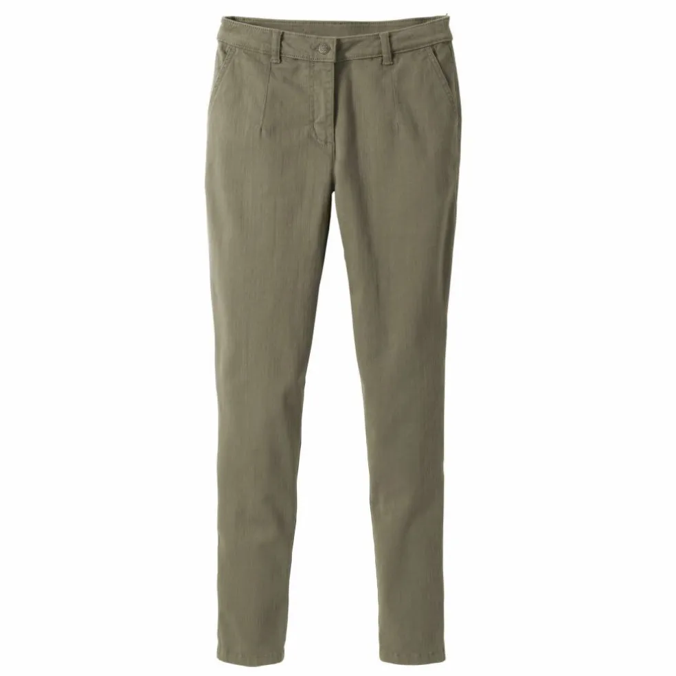 Pantalon coupe mom taille haute, stretch