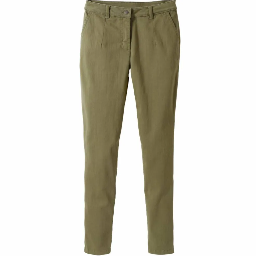 Pantalon coupe mom taille haute, stretch