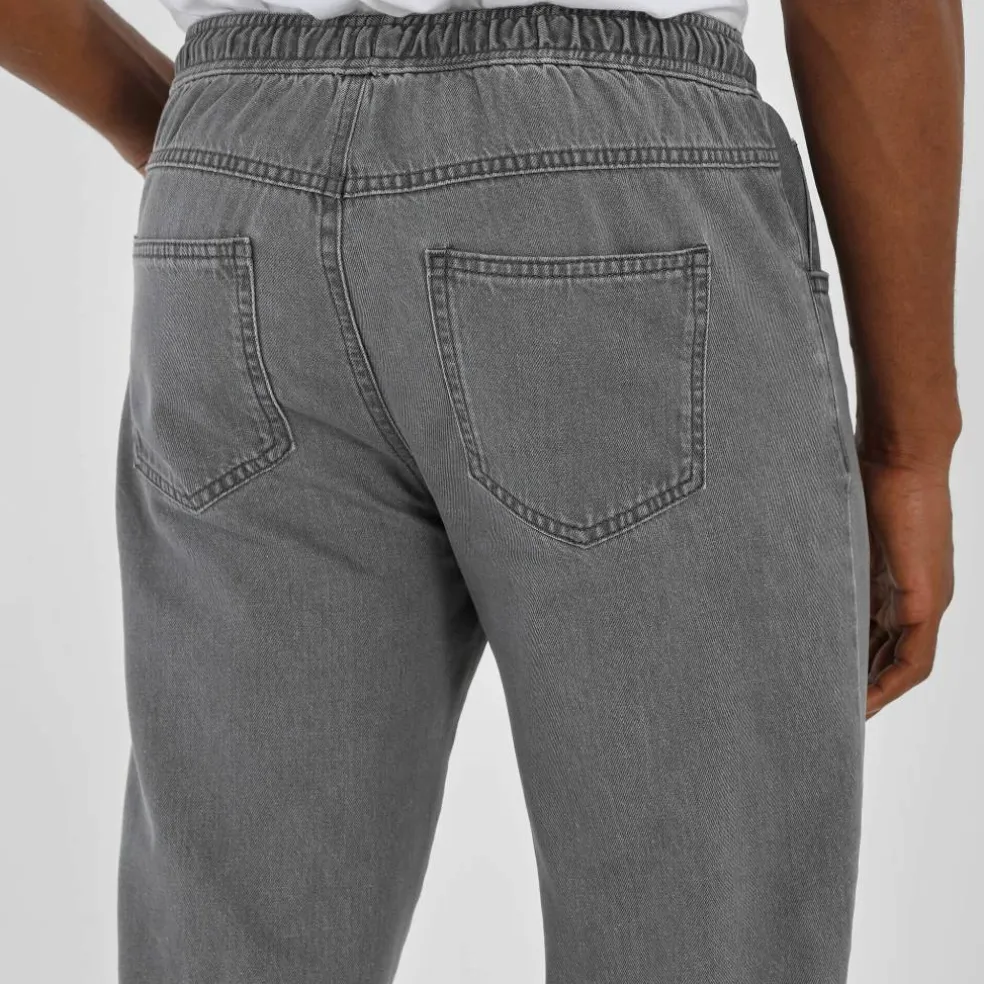 Pantalon denim léger élastiqué