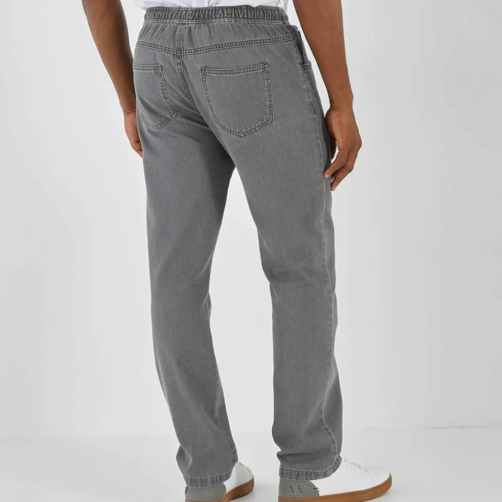 Pantalon denim léger élastiqué