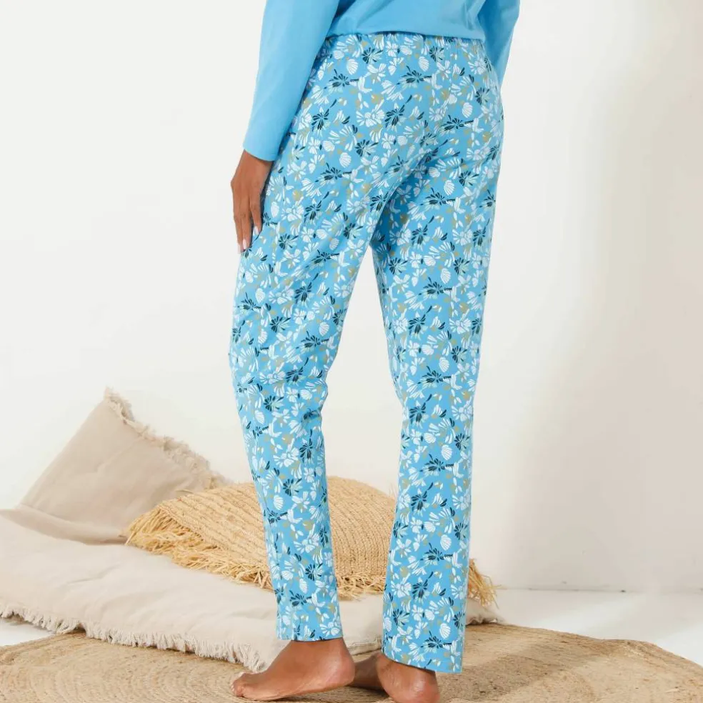 Pantalon de pyjama imprimé fleuri