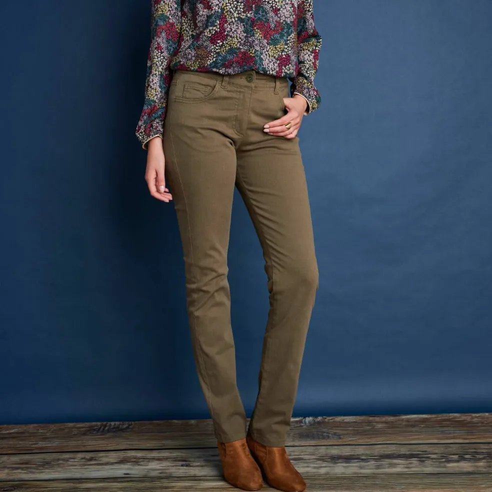 Pantalon droit gainant - grande stature entrej. 78 cm