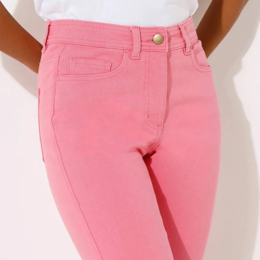 Pantalon droit sculptant, renfort gainant