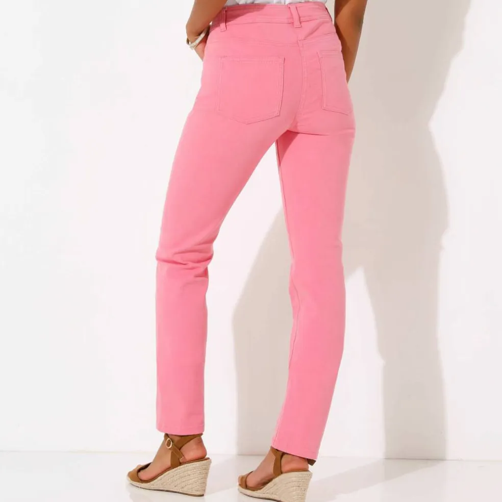 Pantalon droit sculptant, renfort gainant