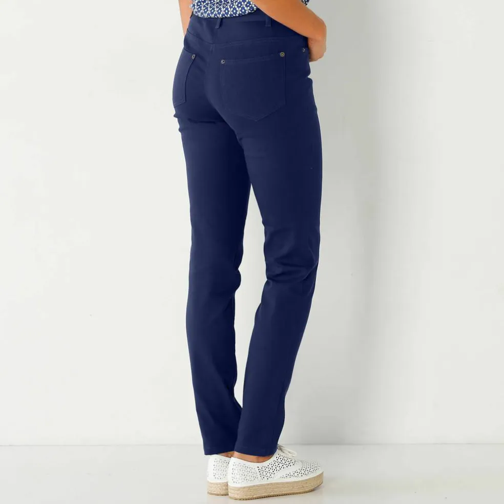 Pantalon fuselé couleur