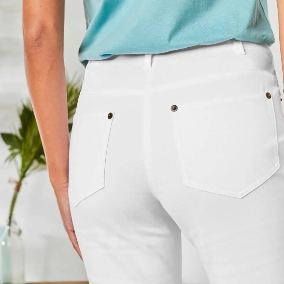 Pantalon fuselé couleur
