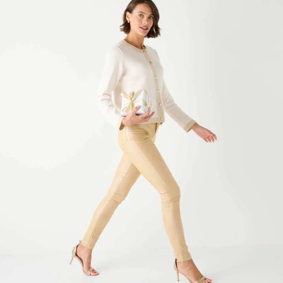 Pantalon fuselé enduit ultra stretch