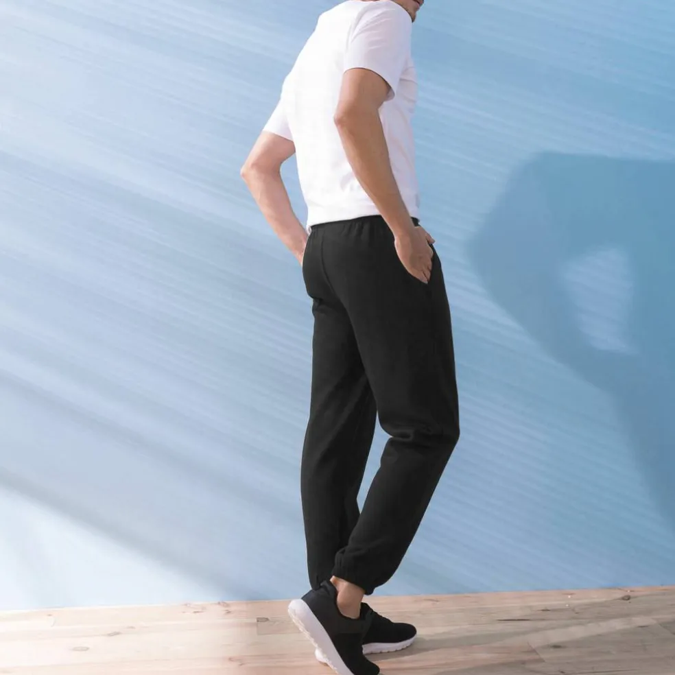 Pantalon jogging molleton bas élastiqué