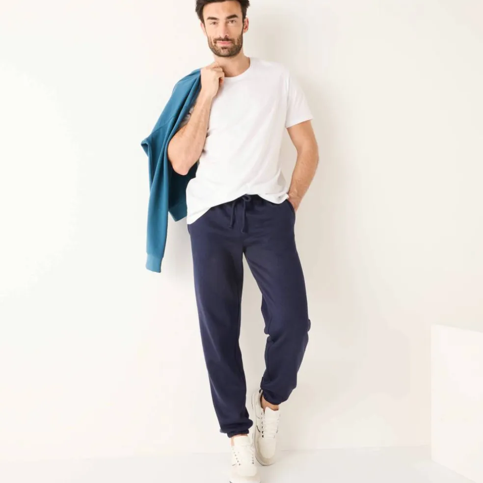 Pantalon jogging molleton bas élastiqué