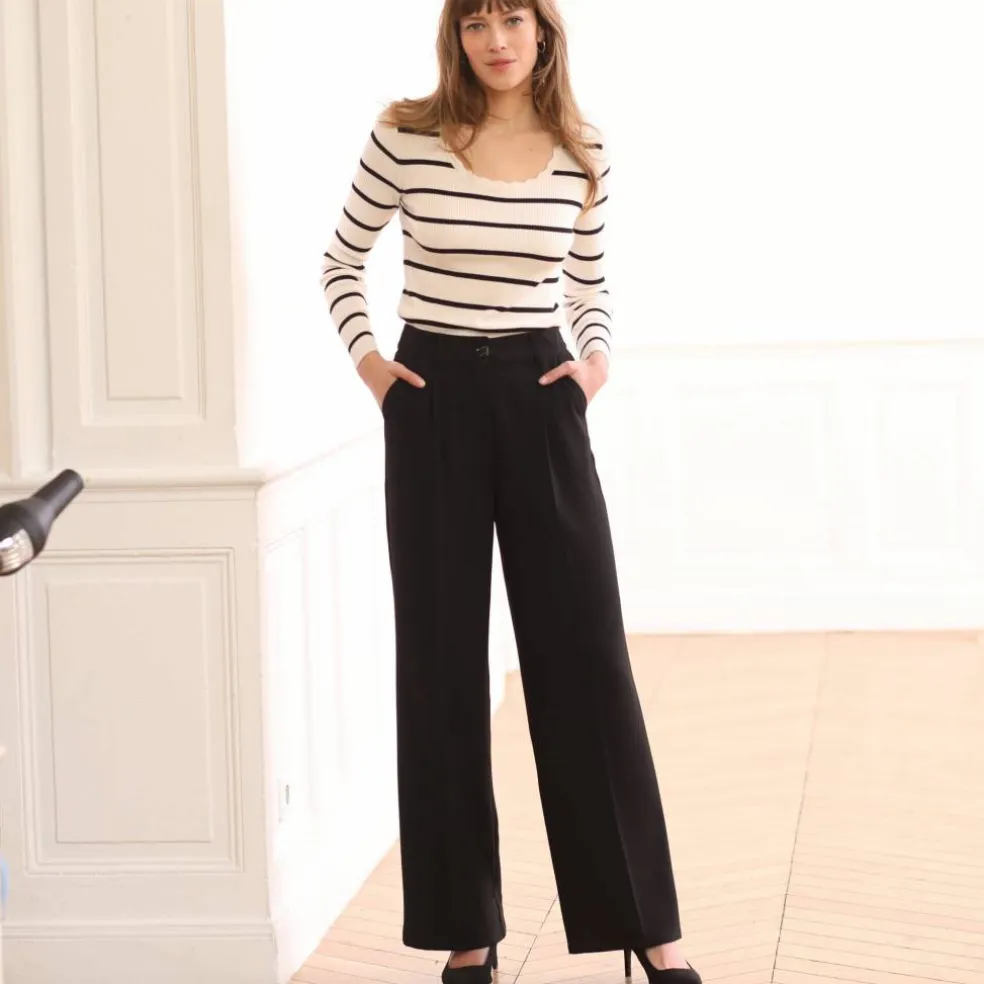 Pantalon large fluide