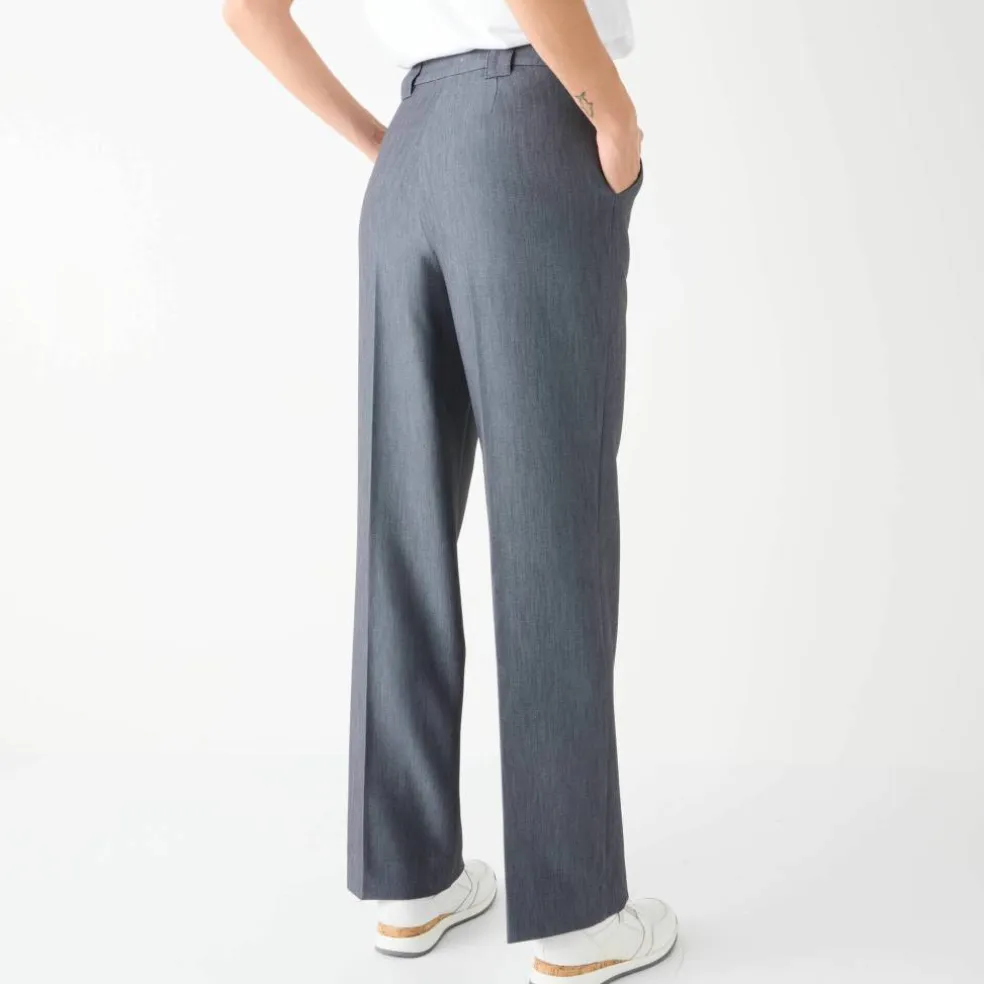 Pantalon large, fluide