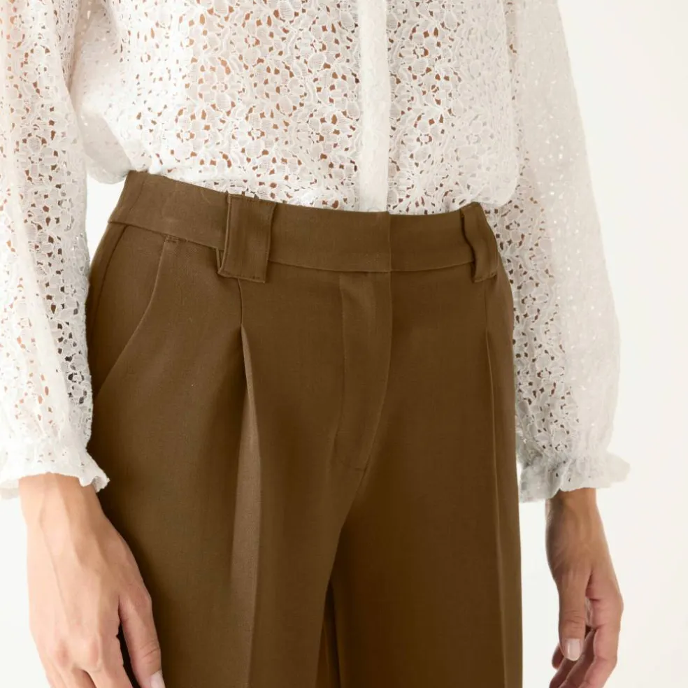 Pantalon large, fluide