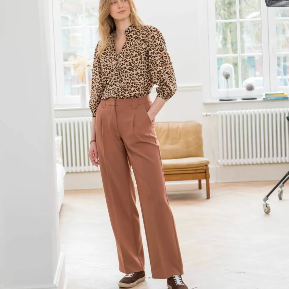 Pantalon large, fluide