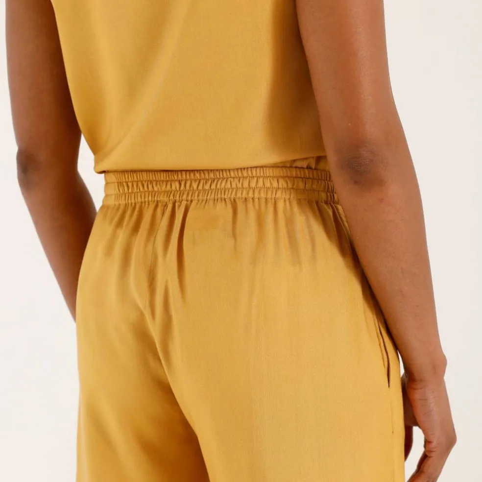Pantalon large fluide uni