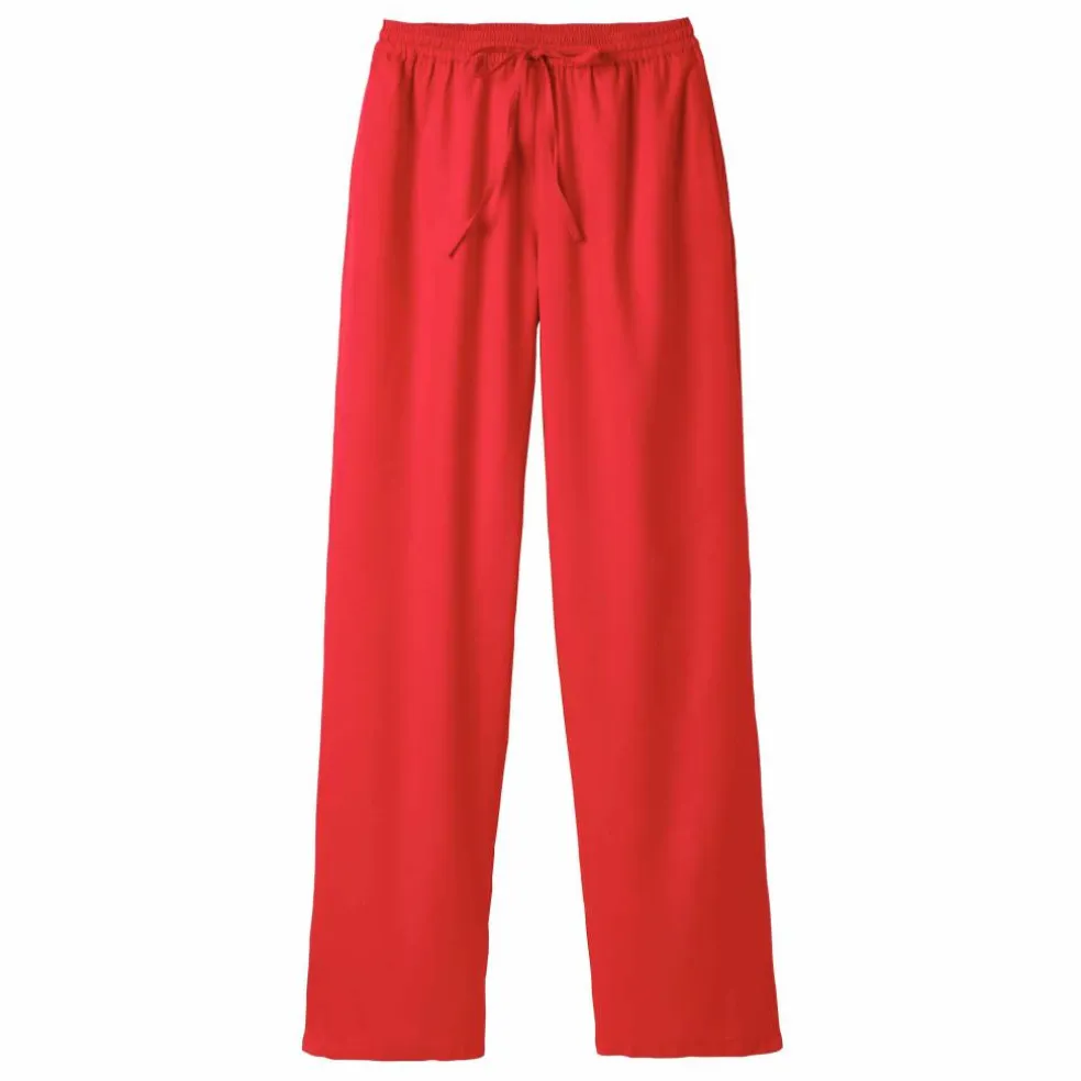 Pantalon large fluide uni
