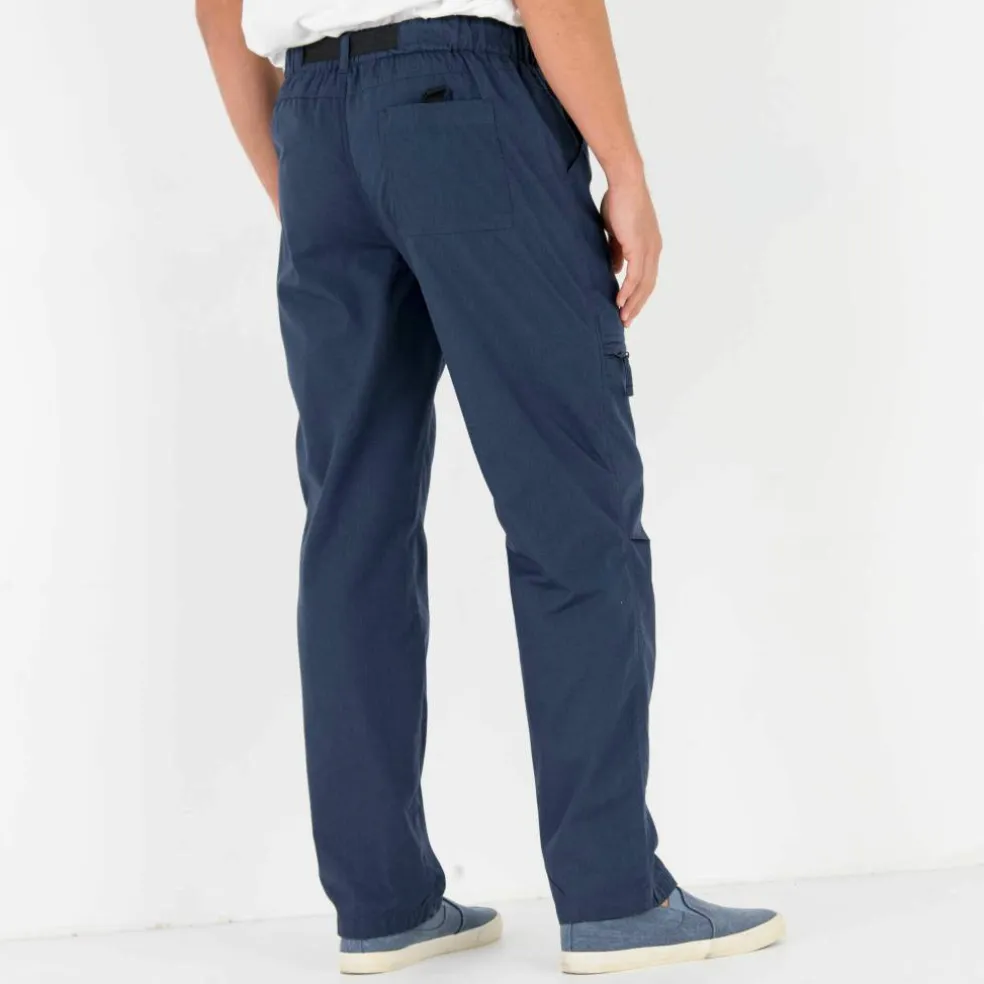 Pantalon 3/4 élastiqué + ceinture assortie