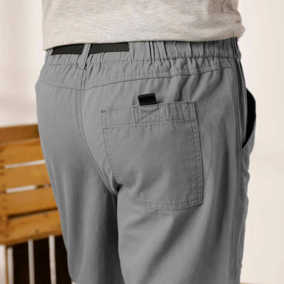 Pantalon 3/4 élastiqué + ceinture assortie