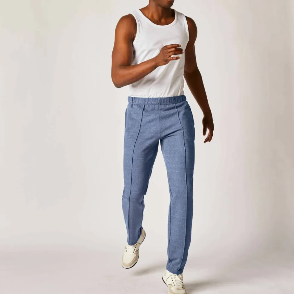 Pantalon loisirs molleton, bas droits