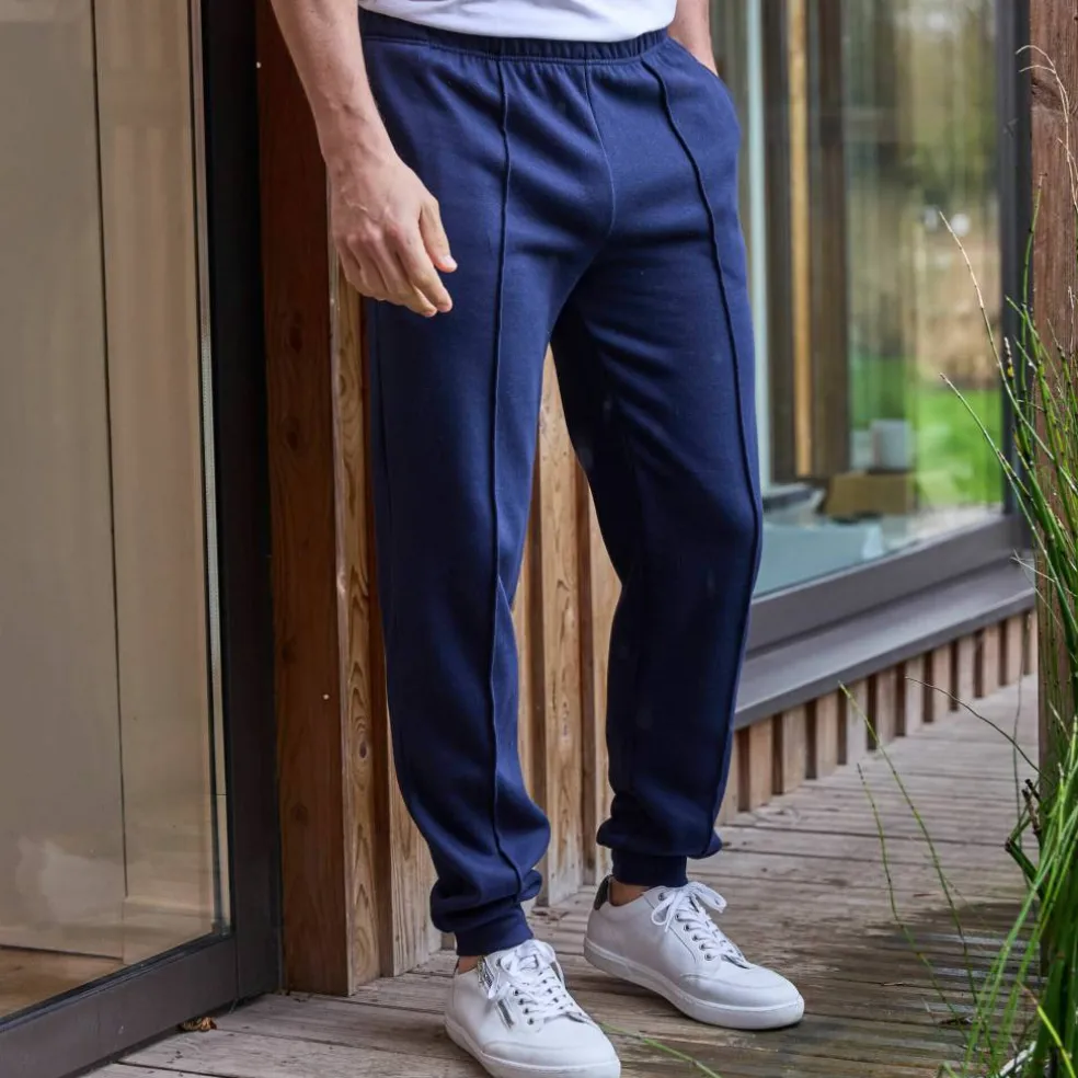 Pantalon loisirs molleton, bas resserrés