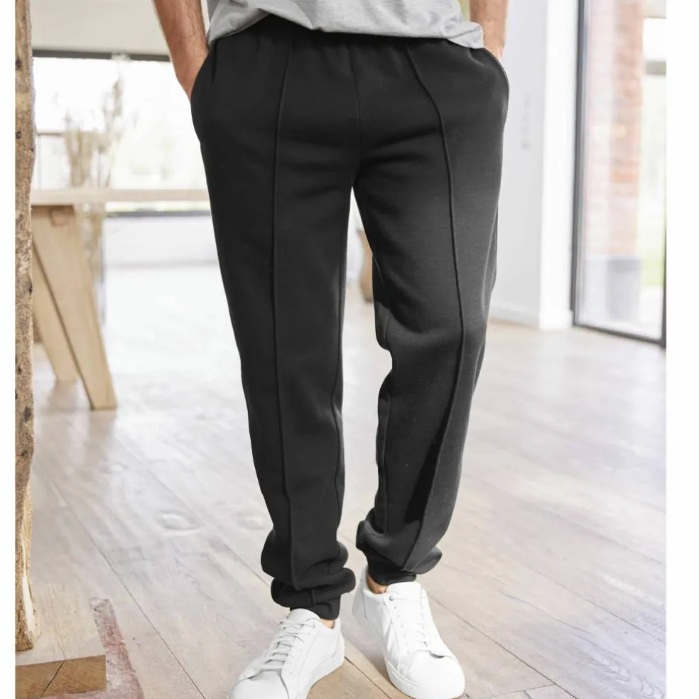 Pantalon loisirs molleton, bas resserrés